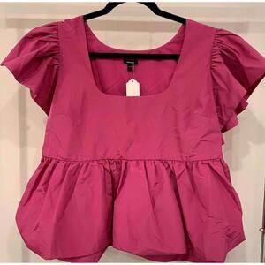 Stylish Express Puff Sleeve Top - Size L